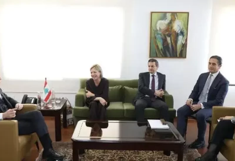 وزير الخارجية والمغتربين يوسف رجي المنسقة الخاصة للأمم المتحدة في لبنان جينين بلاسخارت