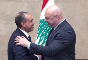 رئيس الجمهورية جوزاف عون ووزير الخارجية المصري بدر عبد العاطي