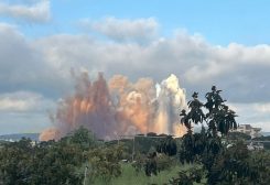 عملية تفجير ضخمة نفذها الجيش الاسرائيلي استهدفت نفقاً وبنى تحتية في بلدة القنطرة جنوبي لبنان