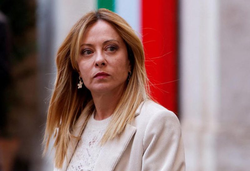 رئيسة الوزراء الإيطالية جورجا ميلوني في قصر شيجي بروما يوم 26 فبراير شباط 2026. تصوير: ريمو كاسيلي - رويترز