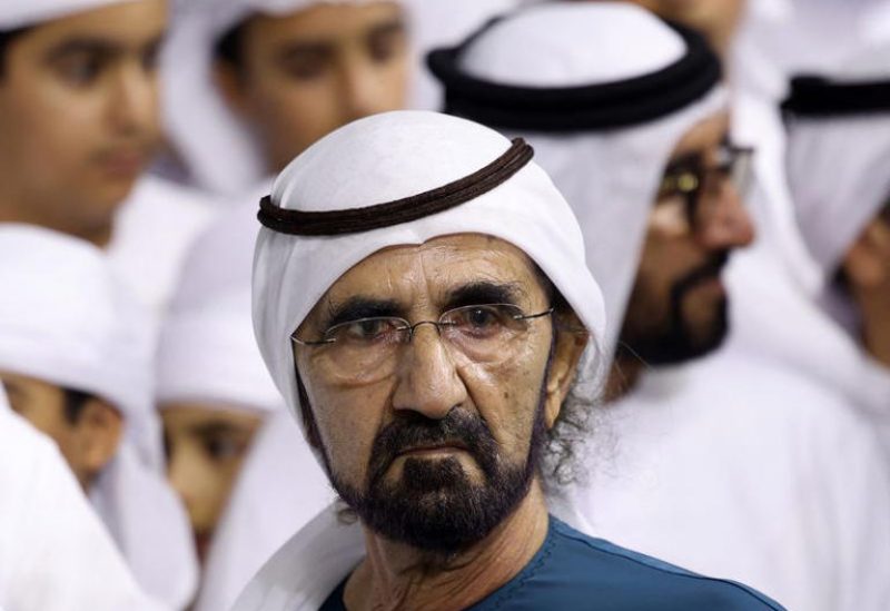 رئيس الوزراء الإماراتي الشيخ محمد بن راشد آل مكتوم في لدى حضوره سباقا للخيل خلال كأس دبي العالمي يوم 28 مارس آذار 2026. تصوير: عمرو الفقي - رويترز