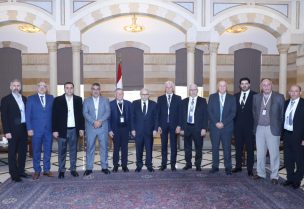 رئيس الحكومة نواف سلام يستقبل رؤساء بلديات القرى الحدودية