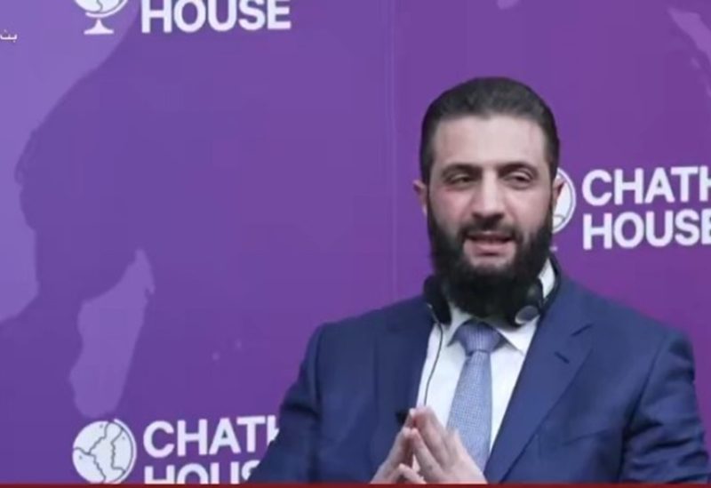 الرئيس السوري أحمد الشرع (الصورة من موقع شاثام هاوس)