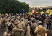 انتشار الجيش اللبناني خلال تظاهرة لمناصري حزب الله