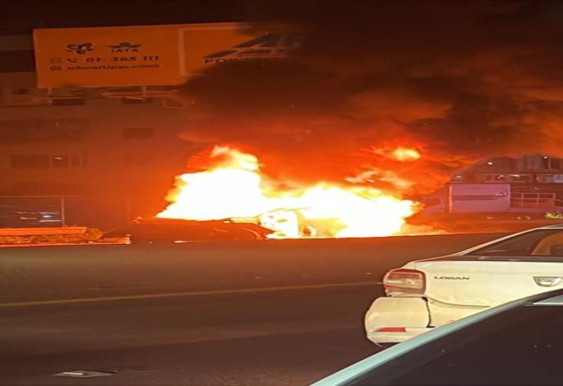 لبنان – بالفيديو: استهداف إسرائيلي لسيارة في منطقة خلدة