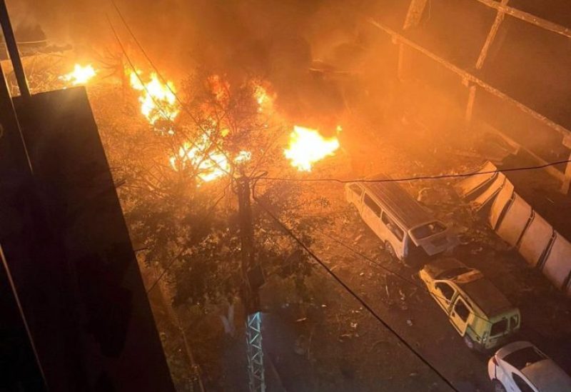 لبنان – بالفيديو: ثلاث غارات إسرائيلية تستهدف منطقة الجناح في بيروت