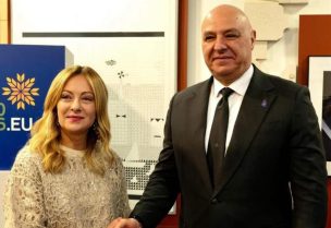 رئيسة الوزراء الإيطالية جورجيا ميلوني لقاءً مع رئيس الجمهورية اللبنانية جوزيف عون