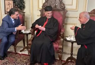 وزير الاعلام المحامي د. بول مرقص خلال لقائه البطريرك الماروني الكاردينال مار بشارة بطرس الراعي