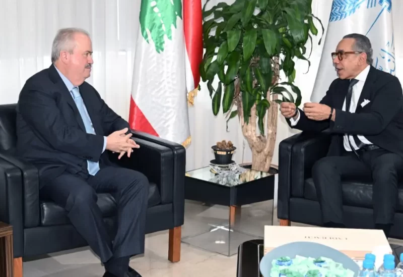 وزير المالية ياسين جابر سفير جمهورية مصر العربية لدى لبنان علاء موسى