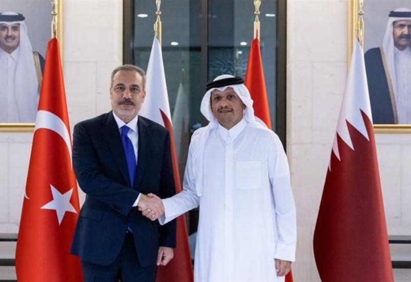 وزير الخارجية القطري ونظيره التركي