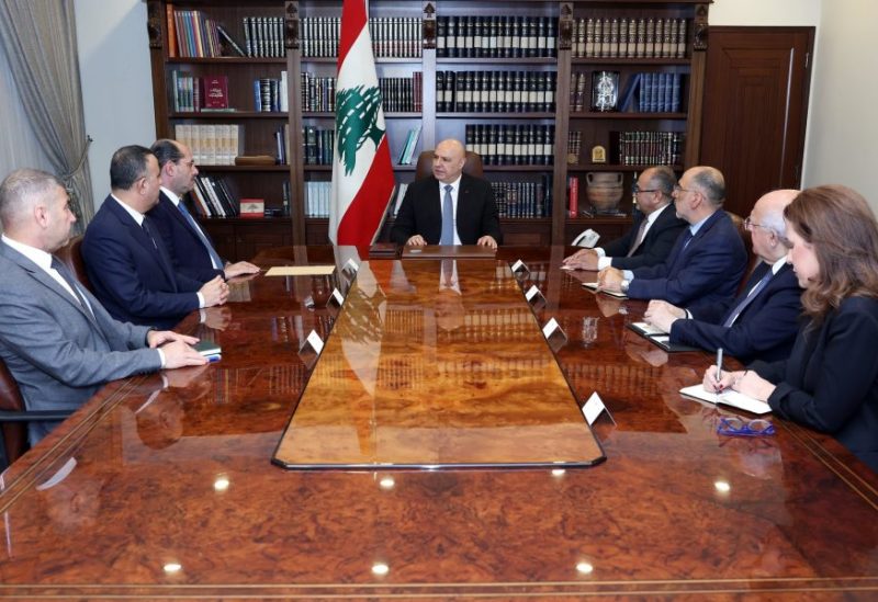 رئيس الجمهورية العماد جوزاف عون يستقبل رئيس لجنة التربية النيابية النائب حسن مراد والنائبان بلال الحشيمي وأشرف بيضون
