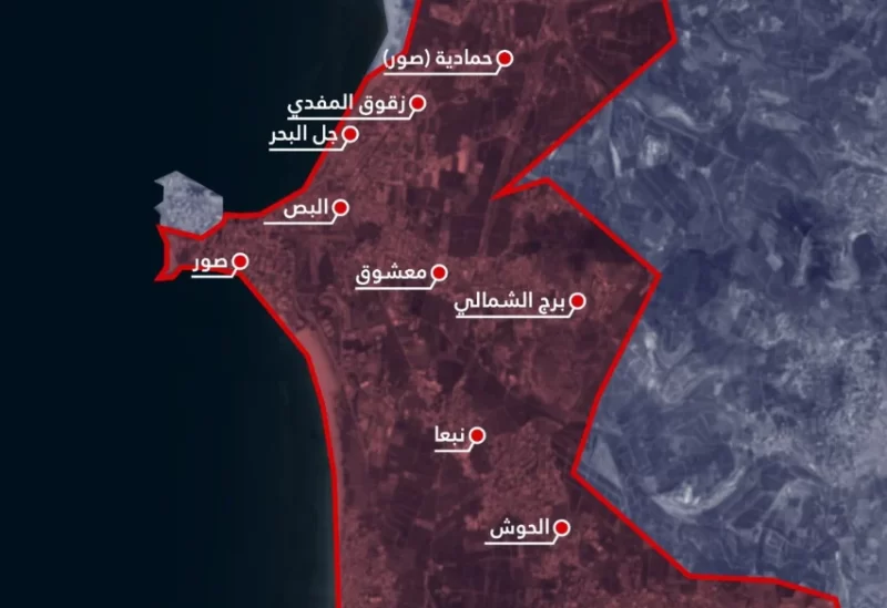 الجيش الإسرائيلي يجدد إنذاره لسكان مدينة صور والمخيمات والأحياء المحيطة بها