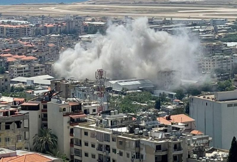 غارة إسرائيلية إستهدفت مبنى في محيط منطقة الأجنحة الخمسة - الشويفات