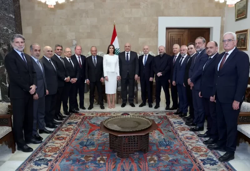 رئيس الجمهورية العماد جوزاف عون مع وفد من تكتل الجمهورية القوية