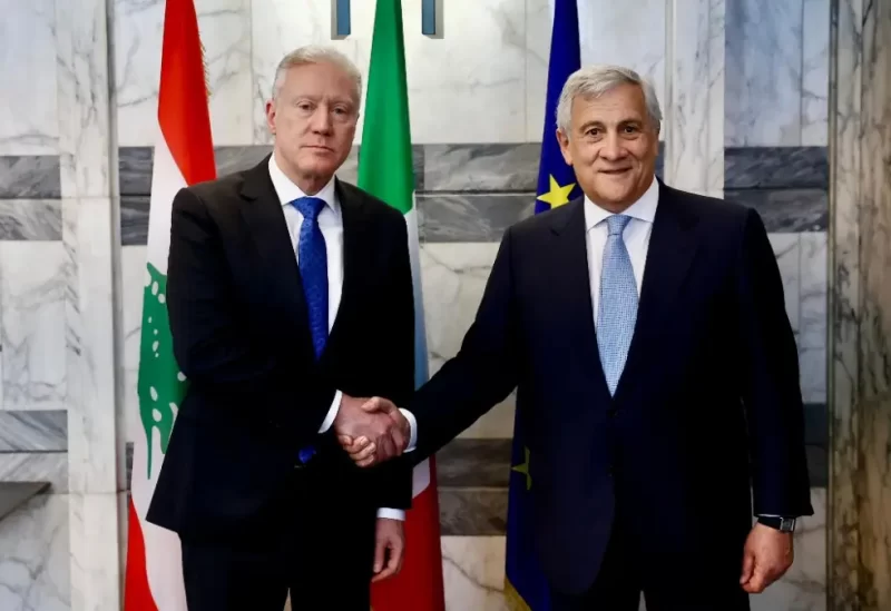 لبنان – وزير الخارجية يبحث في روما تثبيت وقف إطلاق النار ودعم لبنان مع نظيره الإيطالي