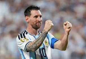 ليونيل ميسي لاعب الأرجنتين خلال مباراة فريقه أمام الجزائر بكأس العالم لكرة القدم في ملعب كانساس سيتي بولاية ميزوري الأمريكية يوم 16 يونيو حزيران 2026. تصوير: جاي بيجرستاف - إيمجن إيمدجز الشريكة لرويترز