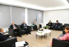 باسيل خلال لقائه الموفد الرئاسي الفرنسي جان إيف لودريان في بيروت