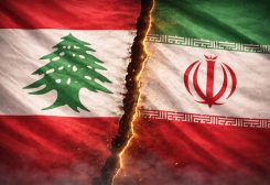 علم لبنان وإيران