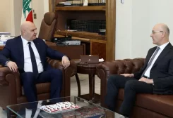 رئيس الجمهورية العماد جوزاف عون مع وزير الداخلية والبلديات أحمد الحجار