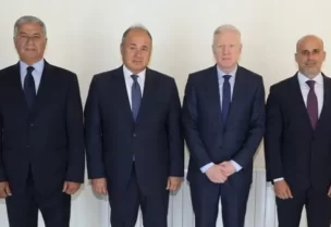 وزير الخارجية والمغتربين يوسف رجي وفداً من المجلس الاقتصادي والاجتماعي والبيئي برئاسة شارل عربيد،