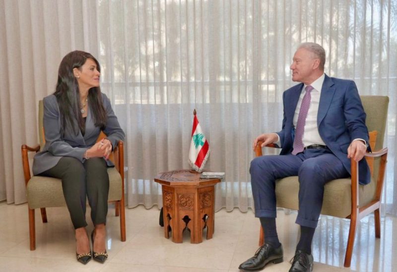 وزير الخارجية والمغتربين يوسف رجي الدكتورة رانيا المشاط، وكيلة الأمين العام للأمم المتحدة والأمينة التنفيذية للجنة الأمم المتحدة الاقتصادية والاجتماعية لغرب آسيا (الإسكوا)