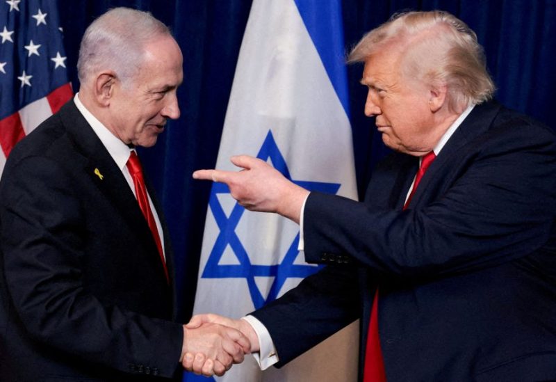 الرئيس الأميركي دونالد ترامب ورئيس الحكومة الإسرائيلية بنيامين نتنياهو. رويترز