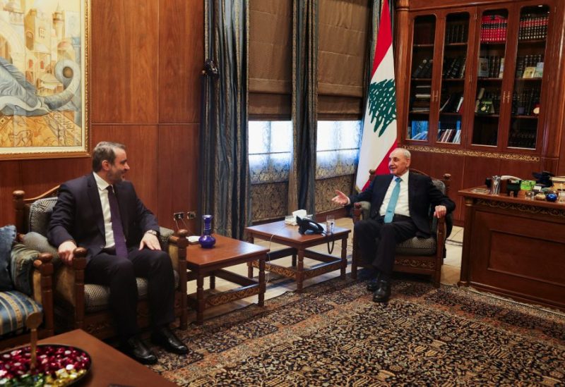 الرئيس بري يستقبل وزير الخارجية السوري أسعد الشيباني