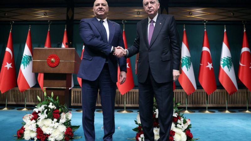 رئيس الجمهورية ​جوزاف عون​ مع الرئيس التركي ​رجب طيب أردوغان