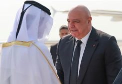 رئيس الجمهورية جوزاف عون ووزير المواصلات الشيخ محمد بن عبدالله ال ثاني