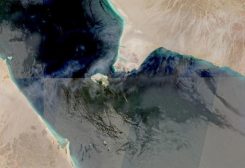 صورة التقطها قمر صناعي لمضيق باب المندب يوم 12 يوليو تموز 2026. صورة حصلت عليها رويترز من طرف ثالث.