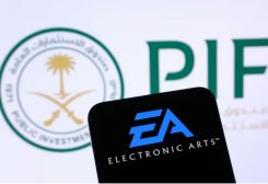 شعارا شركة إلكترونيك آرتس وصندوق الاستثمارات العامة السعودي