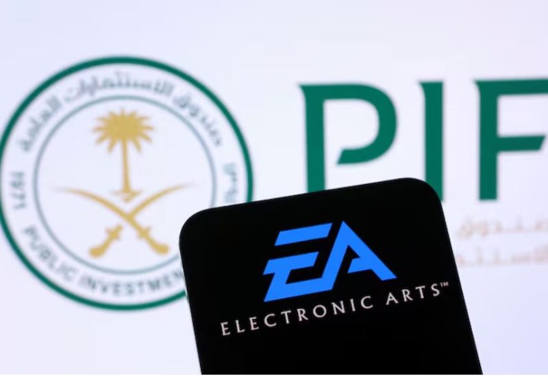 شعارا شركة إلكترونيك آرتس وصندوق الاستثمارات العامة السعودي
