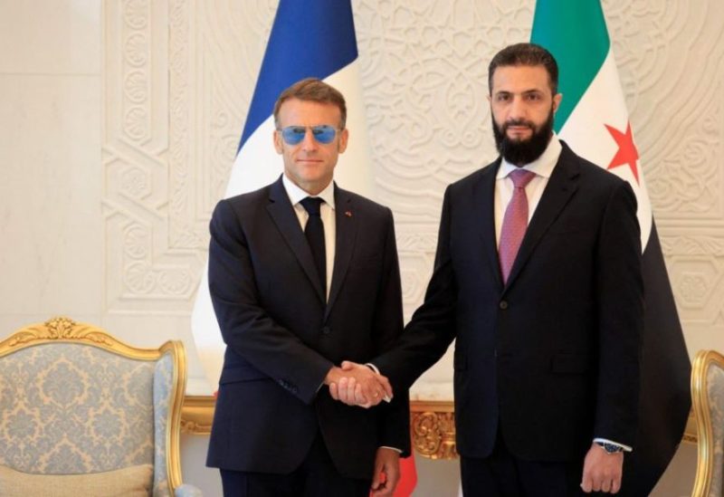 الرئيس السوري أحمد الشرع يستقبل نظيره الفرنسي إيمانويل ماكرون في قصر الشعب بدمشق