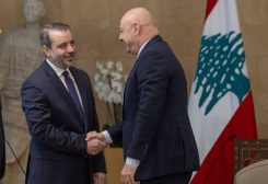 رئيس الجمهورية اللبنانية جوزاف عون ووزير الخارجية السوري أسعد الشيباني