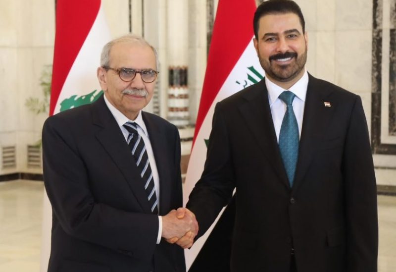 رئيس مجلس الوزراء الدكتور نواف سلام مع رئيس الوزراء العراقي علي الزيدي