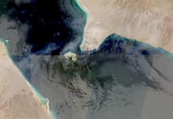 صورة التقطتها قمر صناعي لمضيق باب المندب يوم 12 يوليو تموز 2026. صورة حصلت عليها رويترز من طرف ثالث.