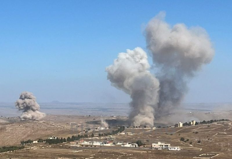 الجيش الإسرائيلي يقوم بسلسلة تفجيرات عنيفة استهدفت عيترون وميس الجبل، والمنطقة الواقعة بين بلدتي الطيري وبنت جبيل