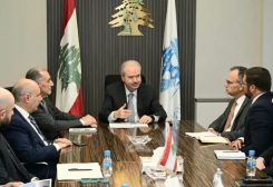 وزير المالية ياسين جابر مع وفد أعضاء من الكونغرس الأميركي وأعضاء من تاسك فورس فور ليبانون