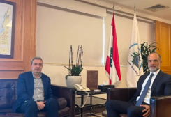 وزير الأشغال العامة والنقل فايز رسامني مع النائب وائل أبو فاعور