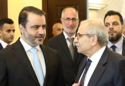 رئيس الحكومة نواف سلام ووزير الخارجية السوري أسعد حسن الشيباني