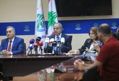 وزير الطاقة والمياه جو الصدي أثناء إطلاق مسار التدقيق الجنائي في صفقات بواخر توليد الطاقة التي أبرمت بين عامي 2012 و2017 وصفقات الفيول المرتبطة بها