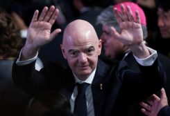 جياني إنفانتينو، رئيس الاتحاد الدولي لكرة القدم (الفيفا). رويترز