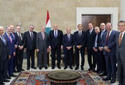 الرئيس جوزاف عون خلال استقباله وفد «تاسك فورس فور ليبانون»