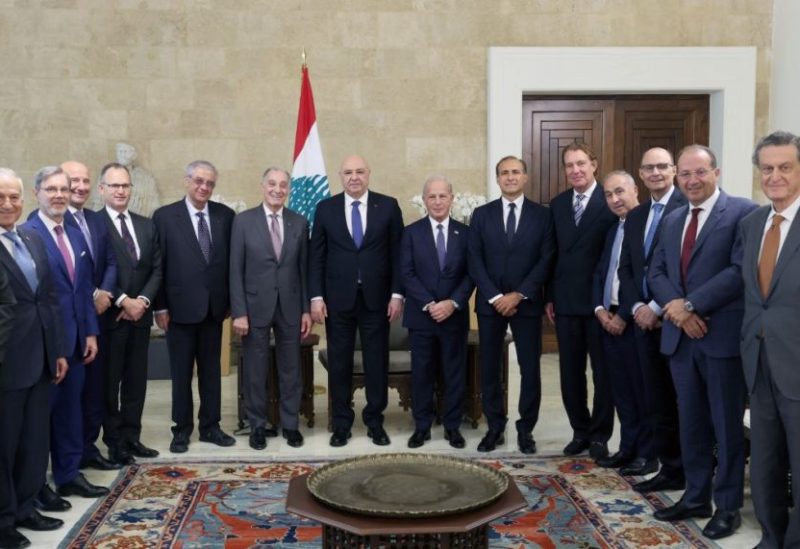 الرئيس جوزاف عون خلال استقباله وفد «تاسك فورس فور ليبانون»