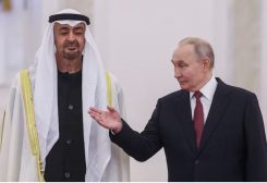 الرئيس الروسي فلاديمير بوتين ورئيس دولة الإمارات الشيخ محمد بن زايد آل نهيان