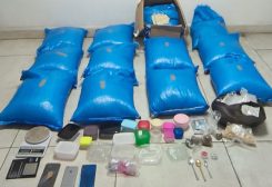 المضبوطات التي ضبطها الجيش ومن ضمنها حوالى 1.2 مليون حبة كبتاغون