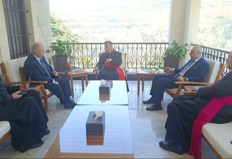 البطريرك الماروني الكاردينال مار بشارة بطرس الراعي يلتقي وزير المالية ياسين جابر