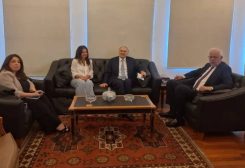 وزير العدل عادل نصار يستقبل القائم بأعمال مكتب المنسق الخاص للأمم المتحدة في لبنان، السفير جان أرنو