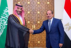 الرئيس المصري عبد الفتاح السيسي وولي العهد السعودي رئيس مجلس الوزراء الأمير محمد بن سلمان