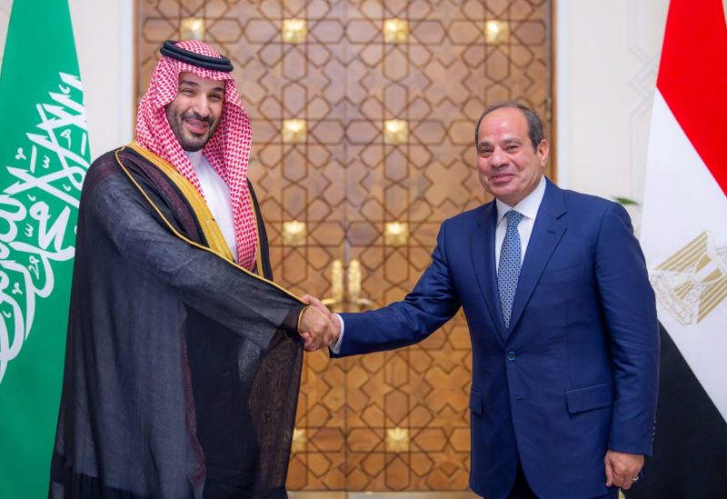 الرئيس المصري عبد الفتاح السيسي وولي العهد السعودي رئيس مجلس الوزراء الأمير محمد بن سلمان